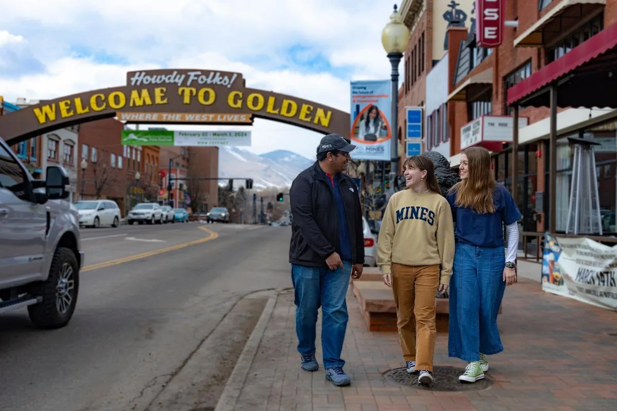 Students in Downtown Golden