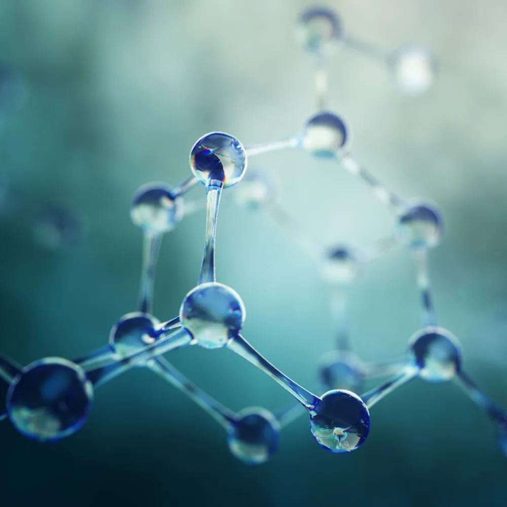 3d illustration of molecule model