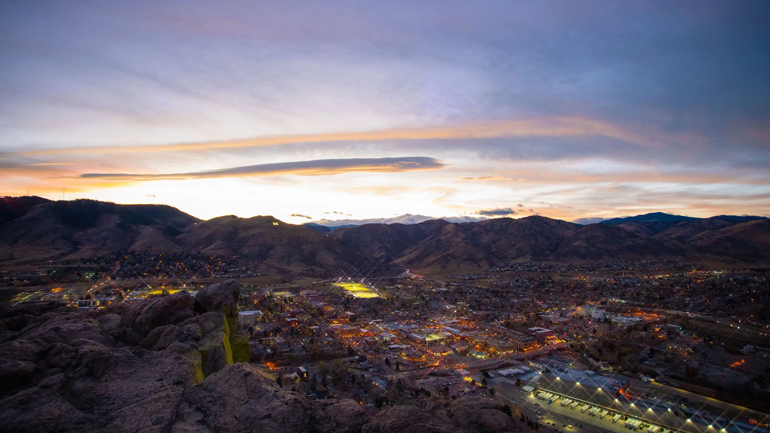 Mines Aerial Evening View