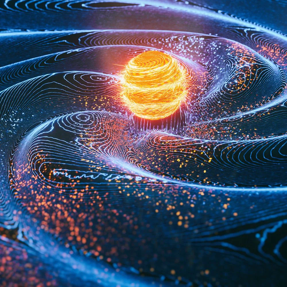 Gravity wave - 3d rendered image
