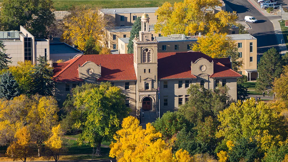 Guggenheim Hall in the fall