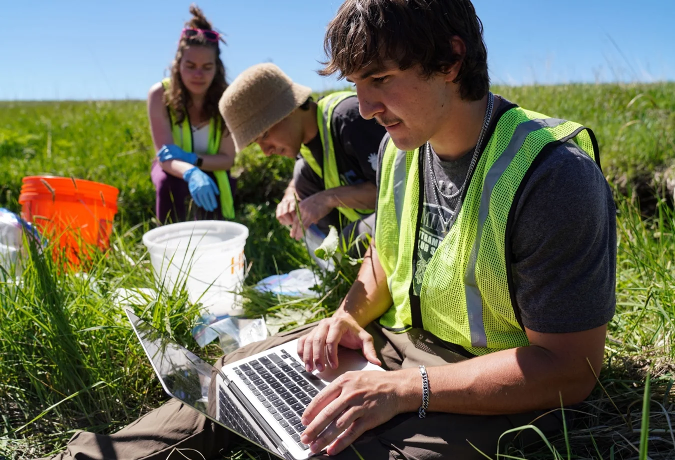 Mines students conducting field research