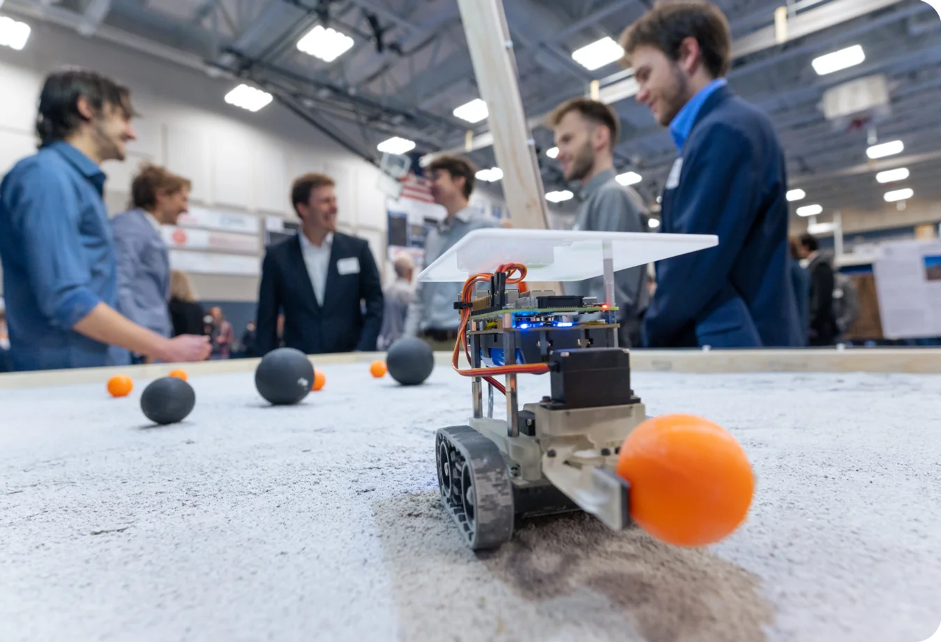 2023 Spring Capstone Design with Mines students showcasing their robot design.