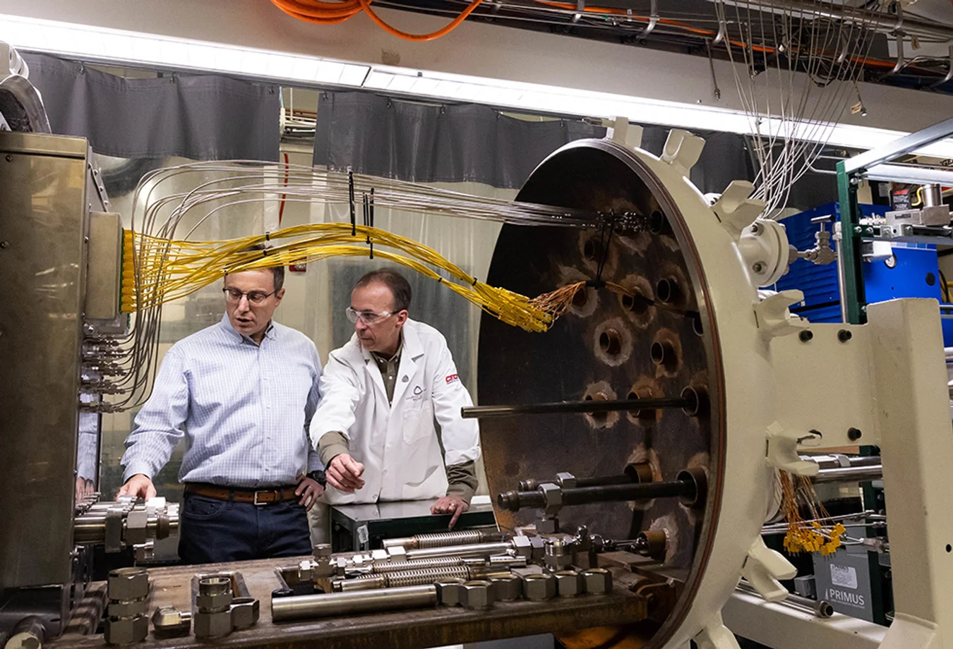 Researchers working in the Colorado Fuel Center