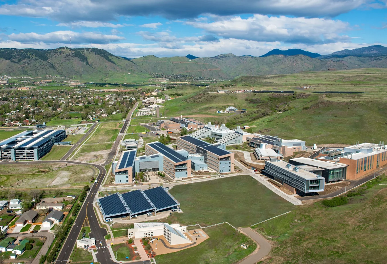 NLR campus looking west towards Mines campus