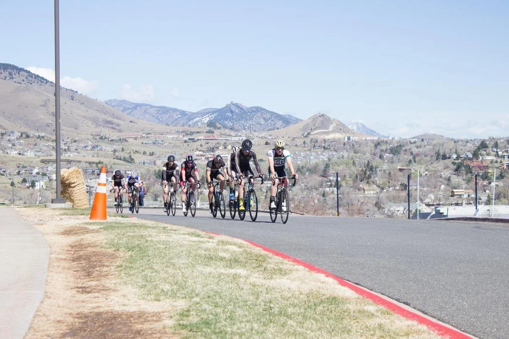 Students cycling the Oredigger Classic