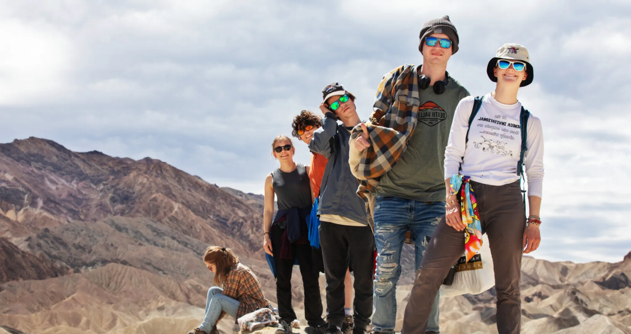 Mines students standing on top of mountain
