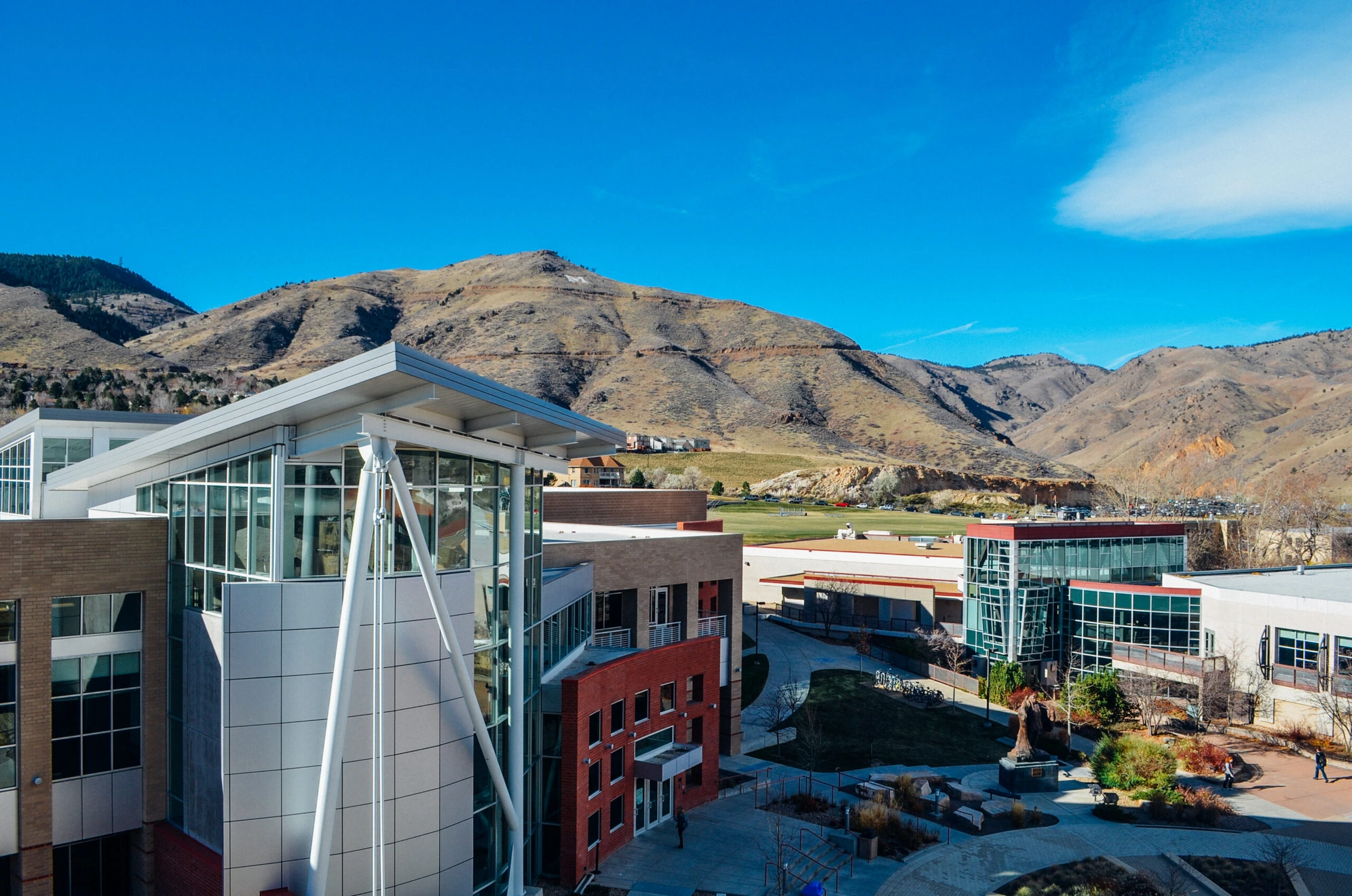 Aerial view of Mines Student Center