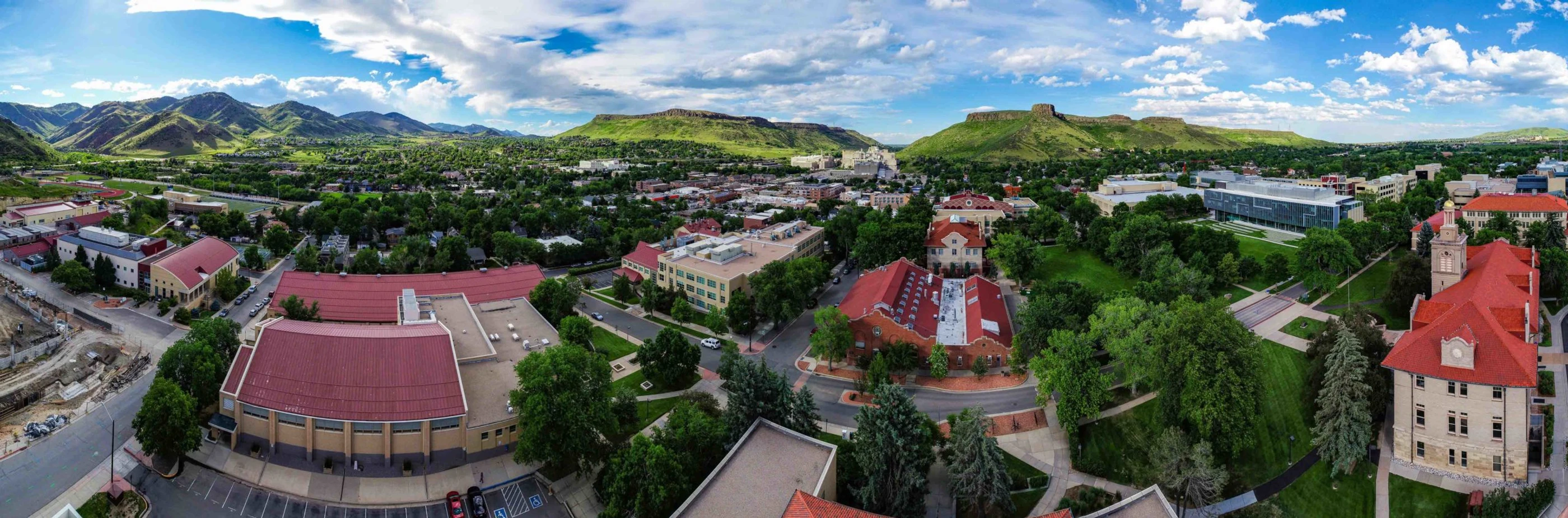 mines campus panoramic view