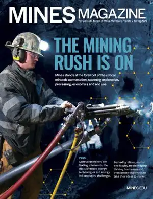 Spring 2026 Mines Magazine cover titled 