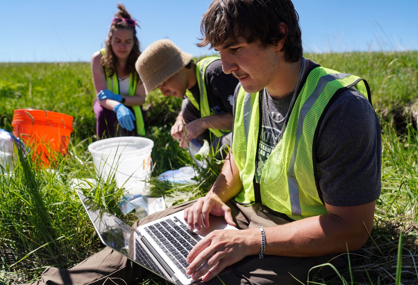Mines students conducting field research