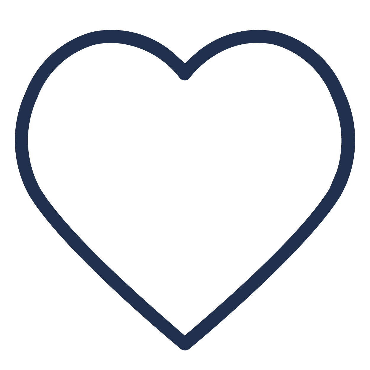 a blue heart