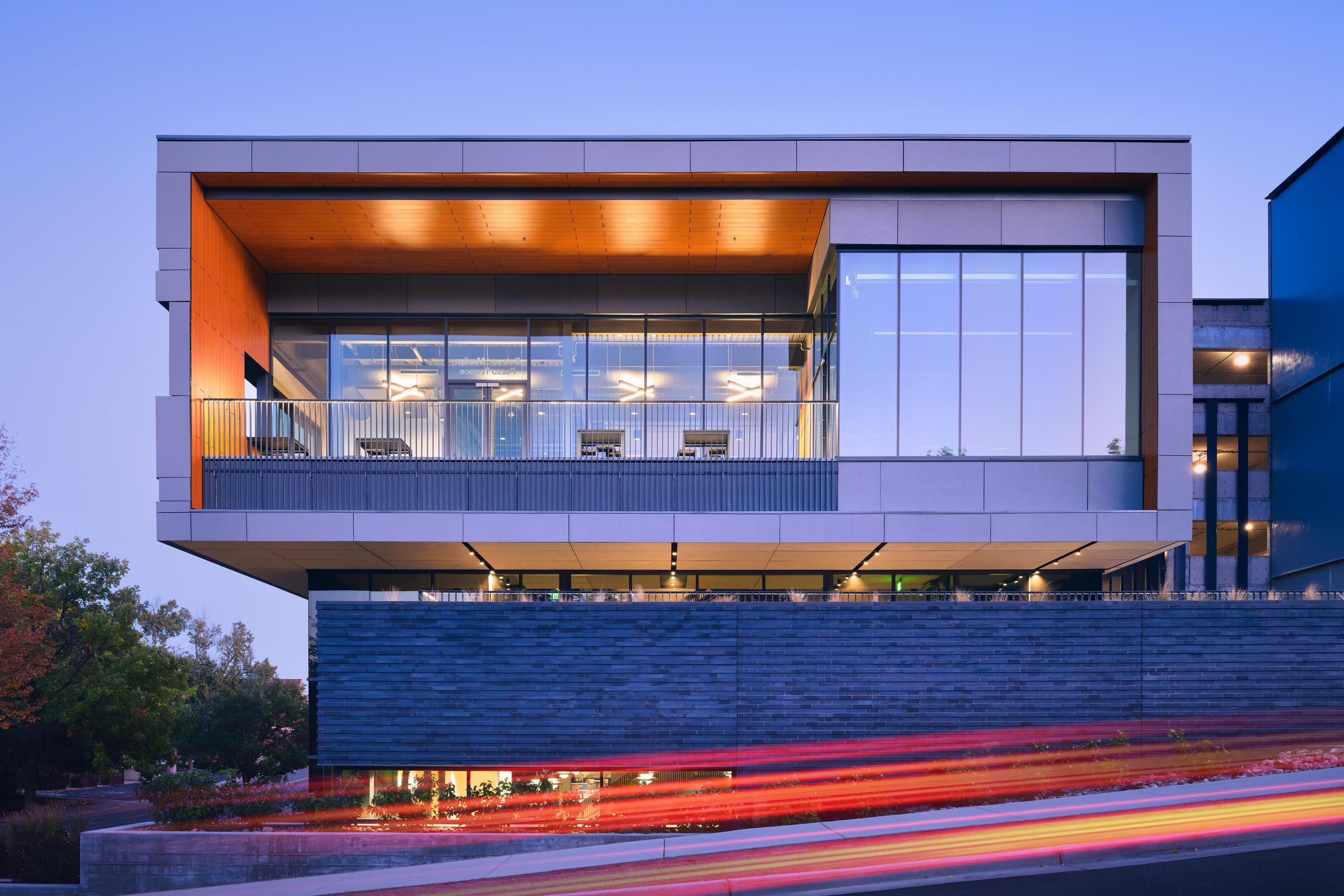 Beck Venture Center evening landscape