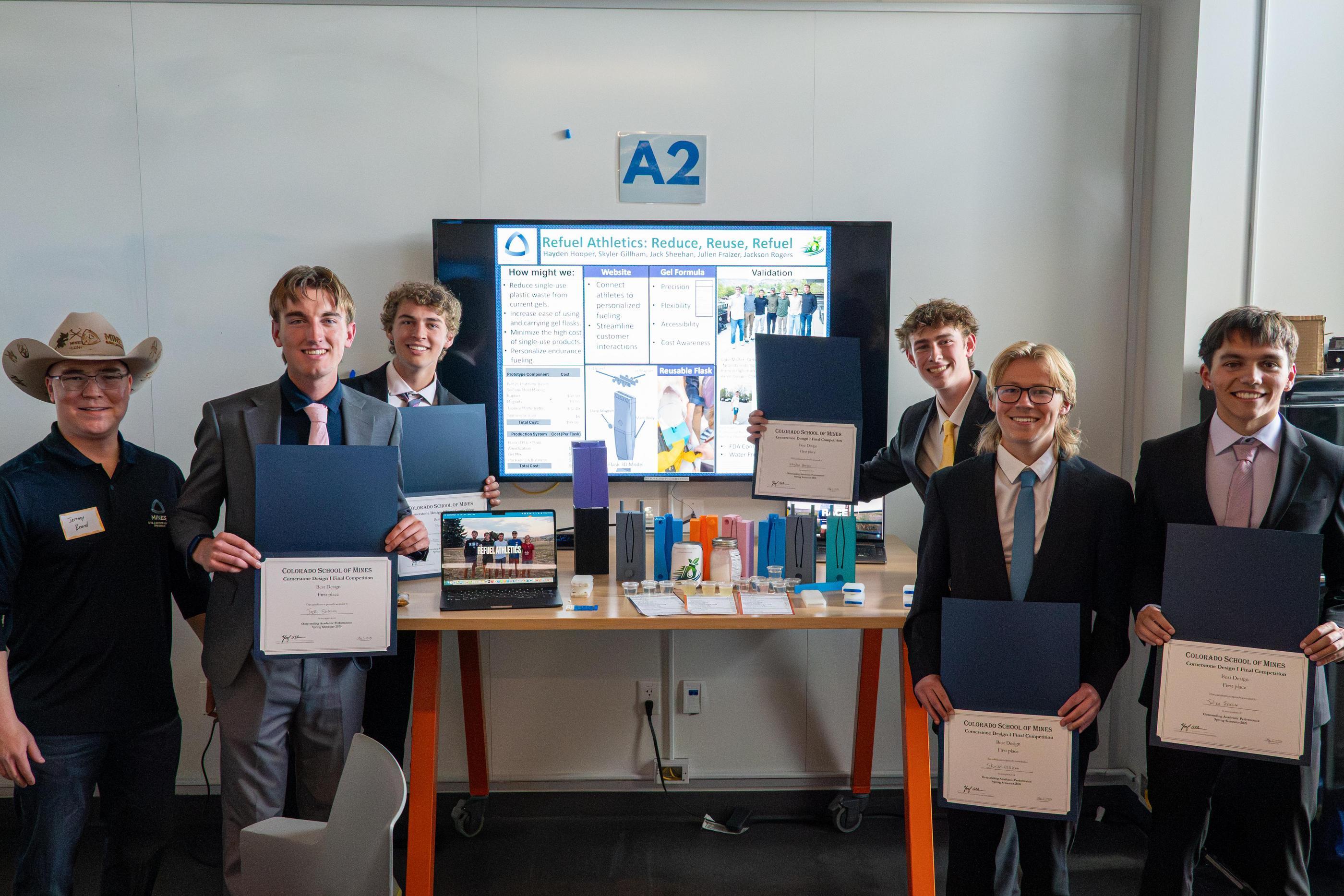 Winning team from Cornerstone Design Showcase Spring 2026