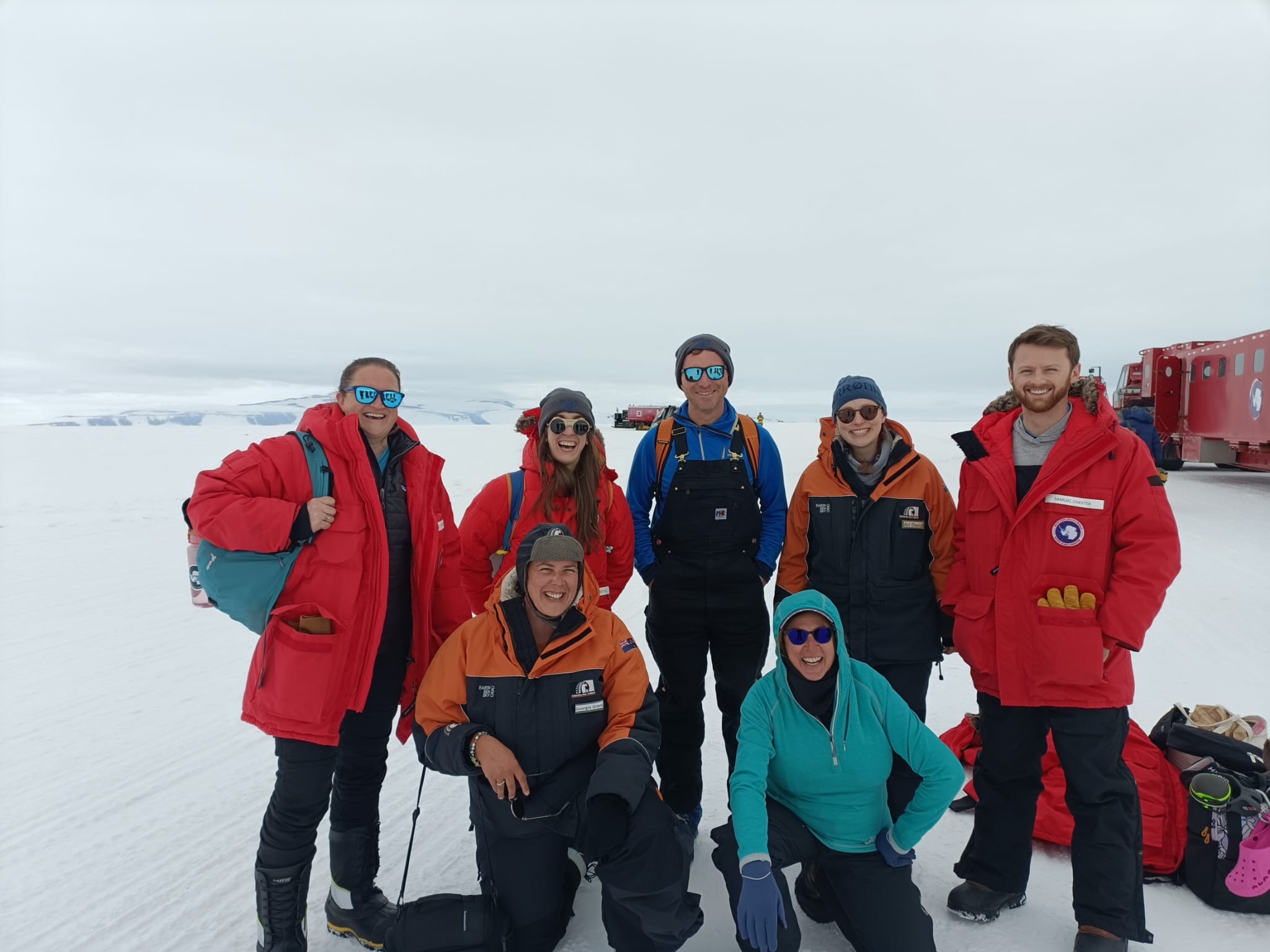 Co-chief scientist Molly Patterson and the first of the science team arrive in Antarctica