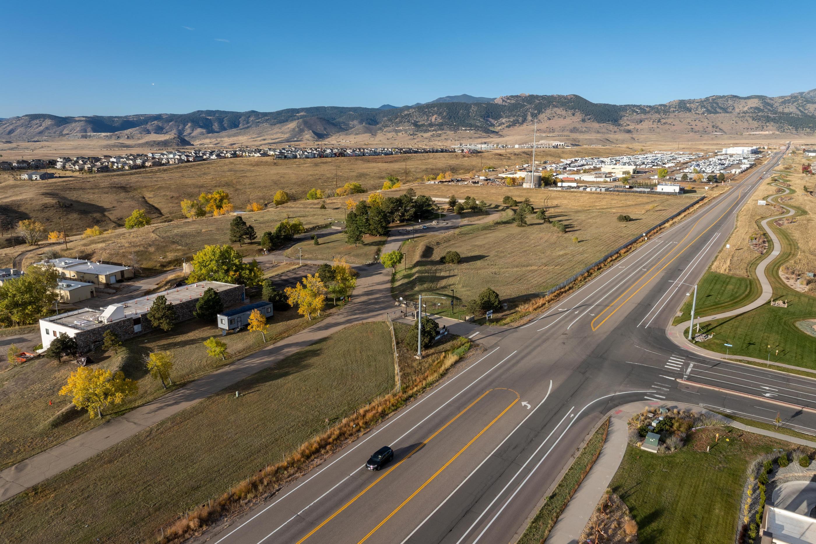 Aerial view of the Elevate Quantum campus