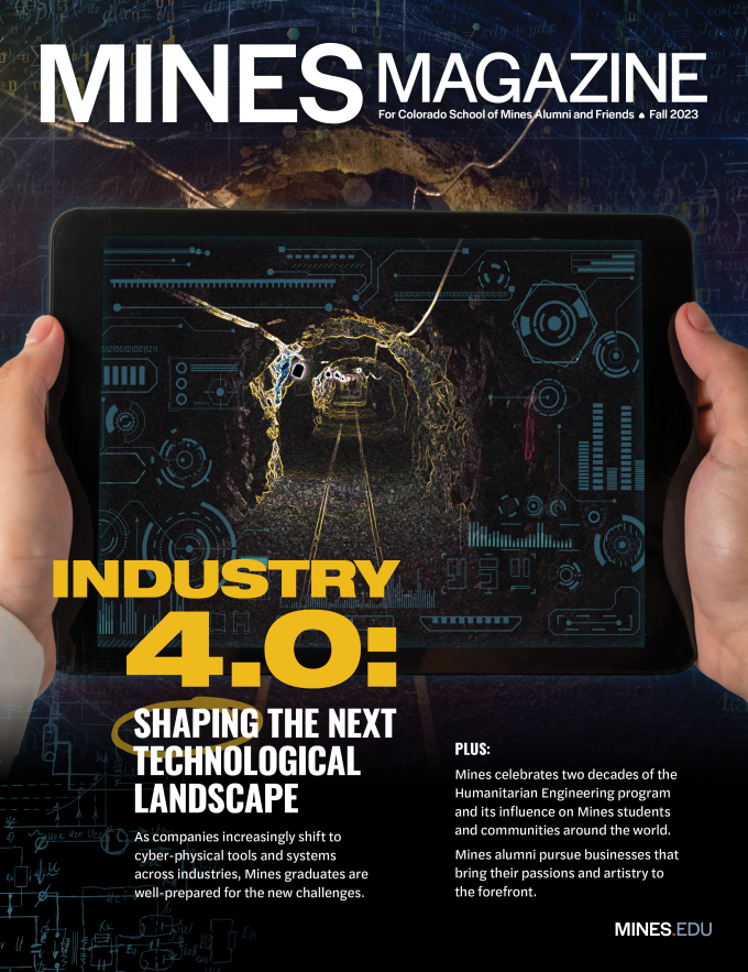 Cover of Mines Magazine Fall 2023 where this story about Mines alumni was originally featured.