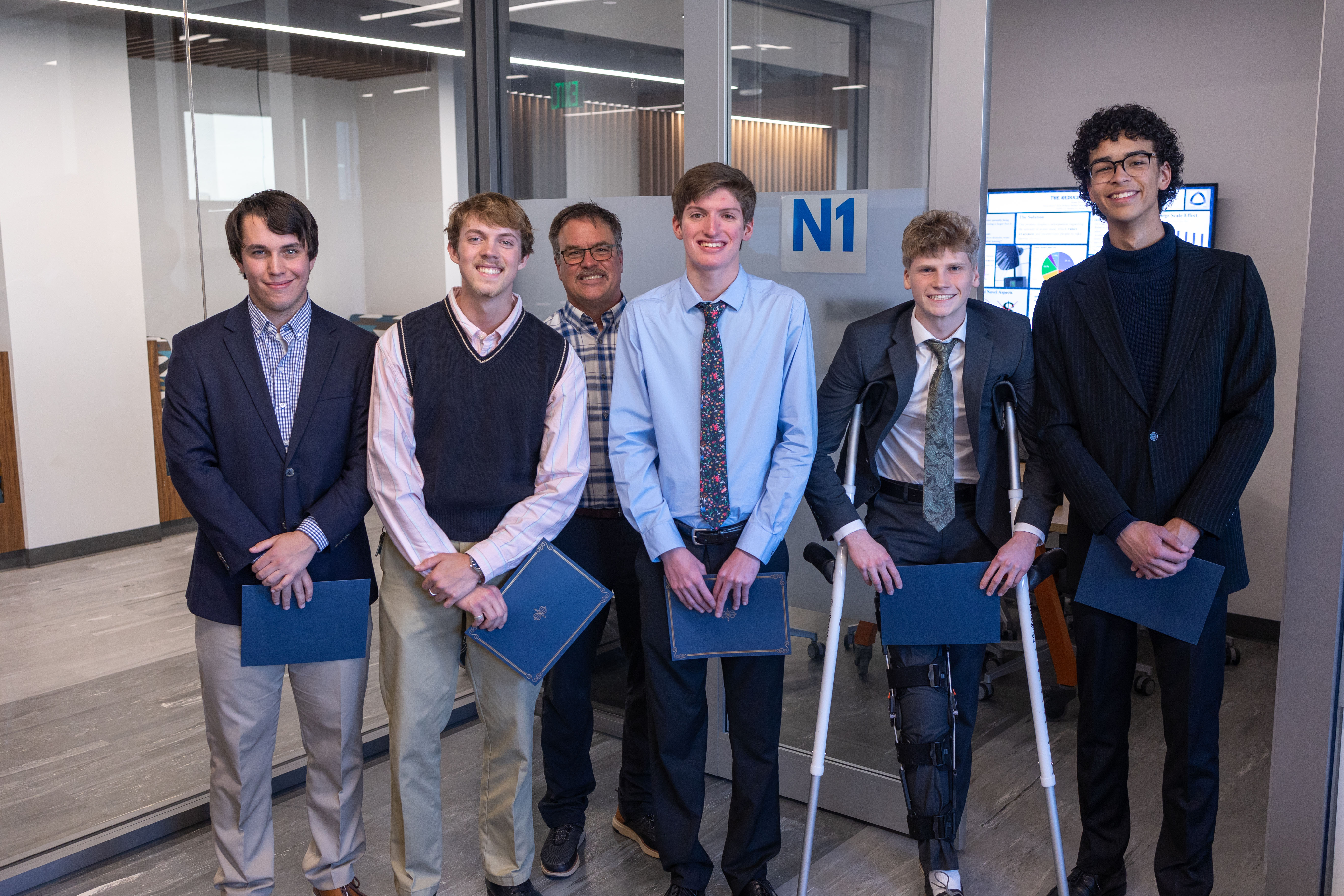 Water Wizards, pictured here with instructor Mike Davis, took second place.