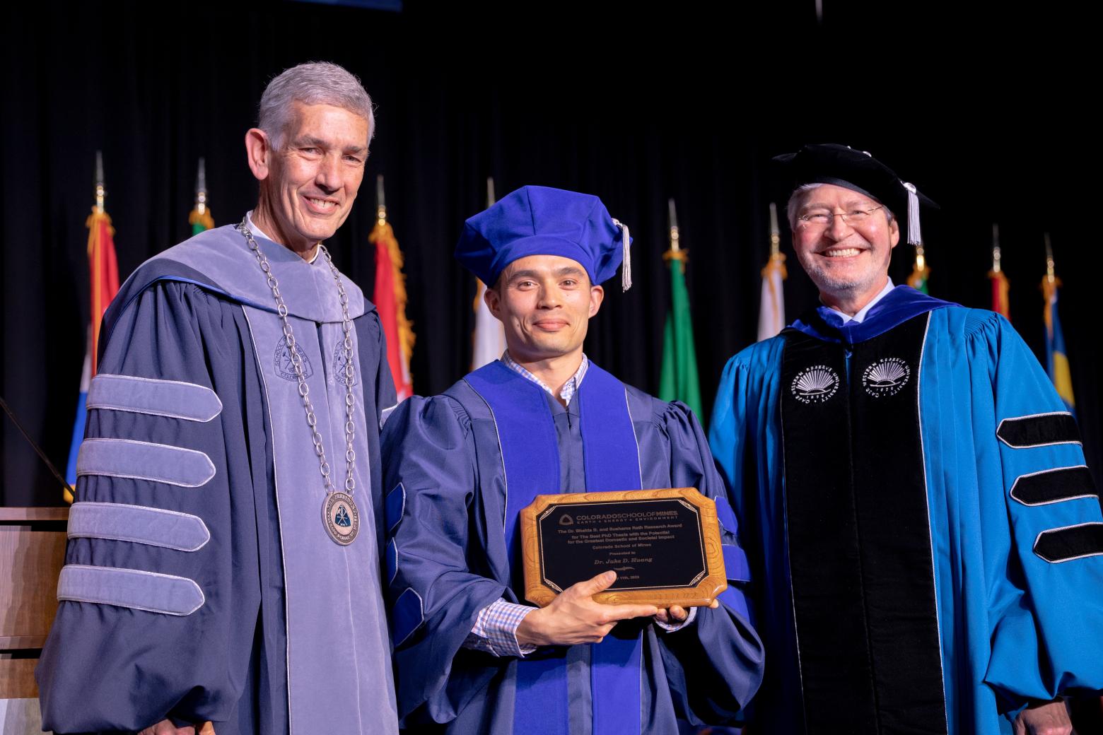 Jake Huang, PhD in materials science, is the winner of the Spring 2023 Dr. Bhakta Rath and Sushama Rath Research Award.