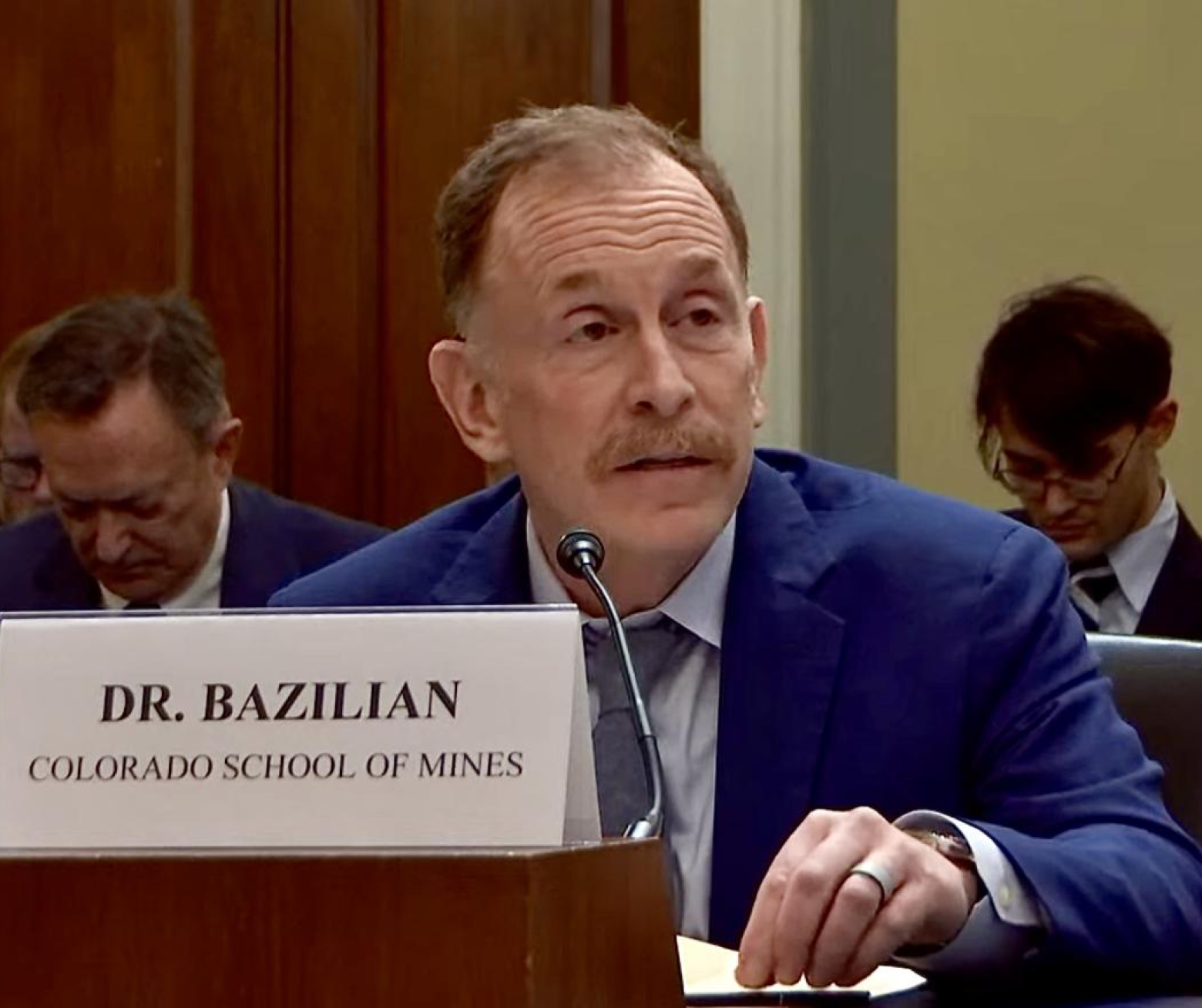Morgan Bazilian testifies before U.S. Congress