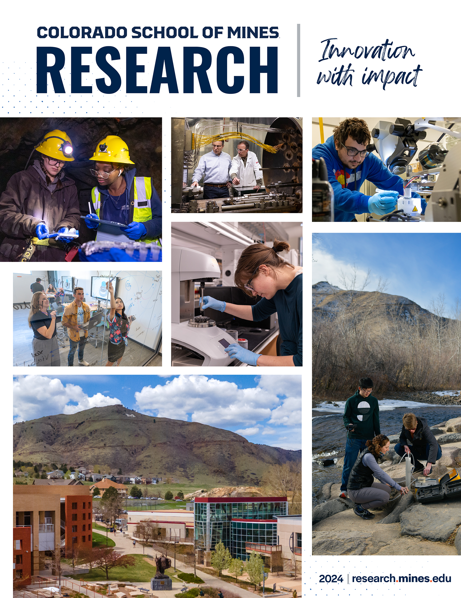 Cover of the 2024 issue of the Mines Research Magazine